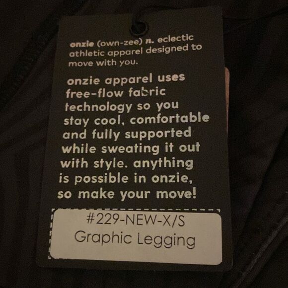 Onzie Graphic Leggings. XS and M/L - Picture 10 of 12